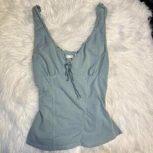 y2k 2000s Max studio vintage light blue tank top